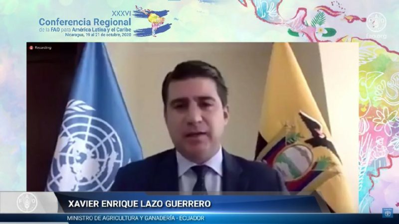 El Ministro de Agricultura participa en la sesión inaugural de la Conferencia Regional de la FAO