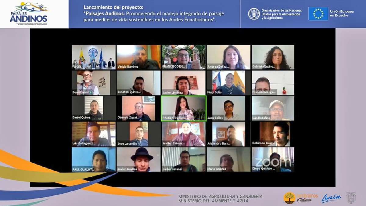 Ministro de Agricultura participa en el lanzamiento del proyecto Paisajes Andinos de FAO Ecuador