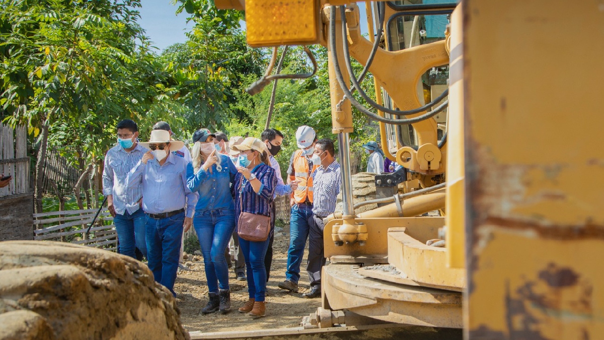 Prefecta Susana González supervisó en Salitre trabajos emergentes por lluvias