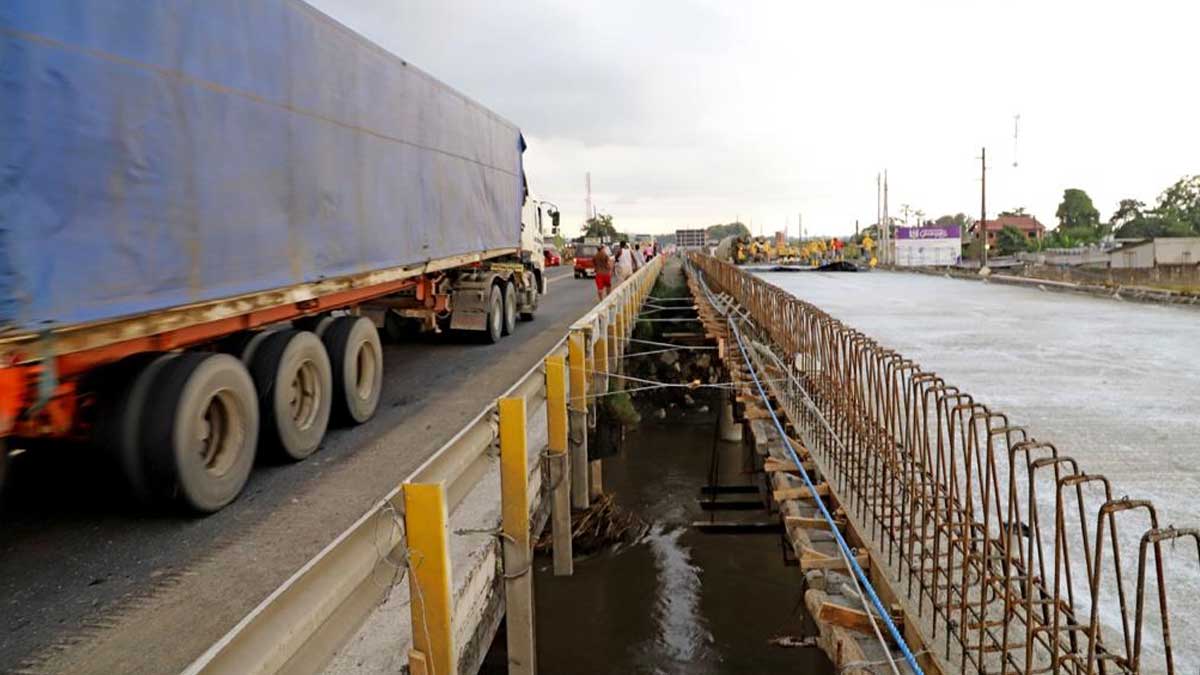Ampliación del puente Bulu Bulu avanza en beneficio de la movilidad en Guayas