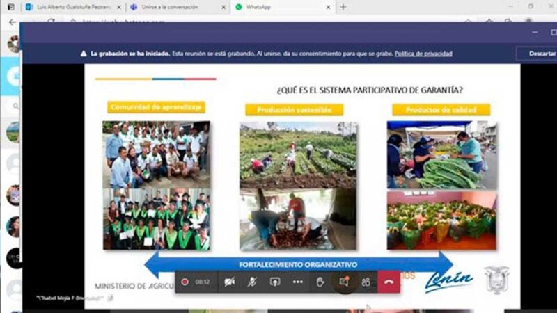 ECUADOR SE ALISTA EN SISTEMAS PARTICIPATIVOS PARA PROMOVER UNA PRODUCCIÓN SOSTENIBLE