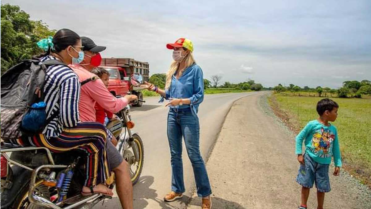 PREFECTA SUSANA GONZÁLEZ CONSTATÓ EL 85% DE AVANCE DE LA  VÍA POTOSÍ – EL PAPAYO – LA ELVIRA EN SALITRE