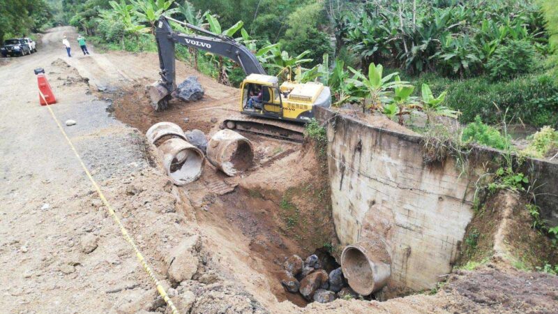 Se atiende la vía Canuto-la rivera para seguridad de los transeuntes