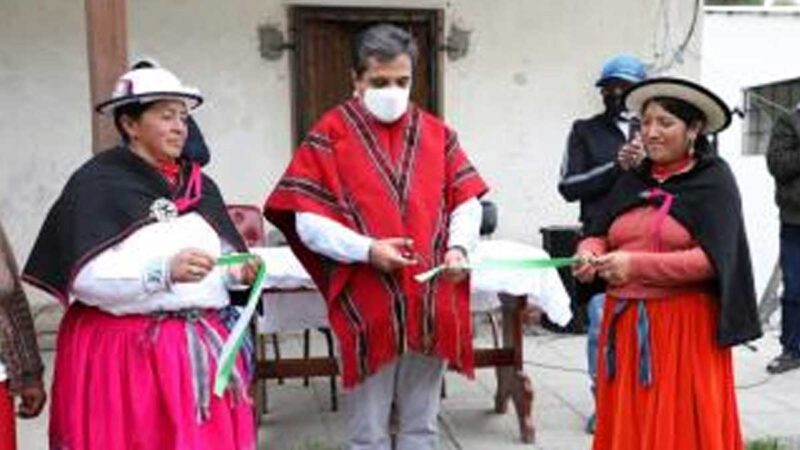 Prefectura inauguró el mejoramiento del sistema de riego Ayahuayco