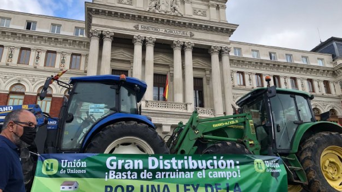 Agricultores protestan en Madrid en defensa de una PAC profesional y precios justos