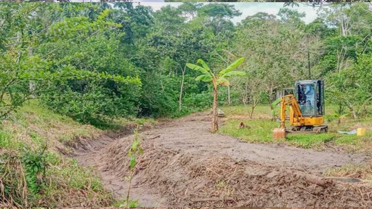 Se construye Sistemas de drenaje y plataformas agrícolas en la parroquia Curaray