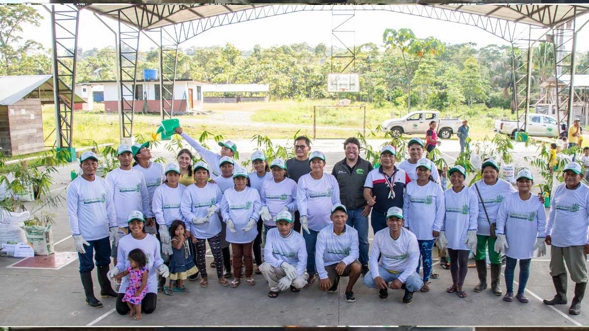 Entregamos Kits de establecimiento, mantenimiento y especies de Bambú a 106 familias del cantón Arajuno y Mera.