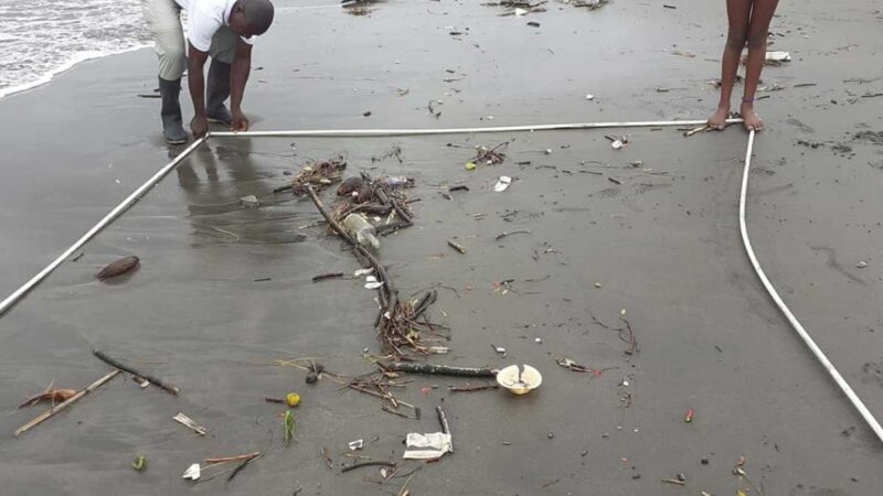 IPIAP realiza junto a la academia el segundo muestreo nacional de macrobasura en las playas