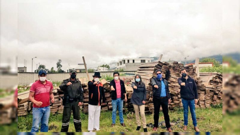 5.3 metros cúbicos de madera fueron donados al proyecto Paisajes Andinos