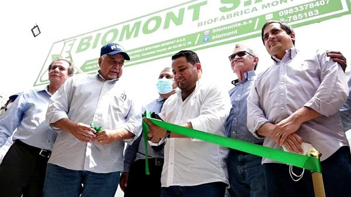 Ministro Álava inaugura Biofábrica Montuvia Biomont S.A.S