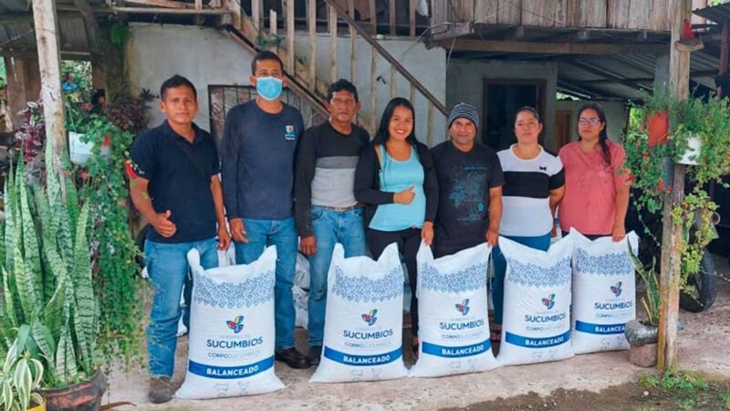 Se entregan alimentos para ganado porcino