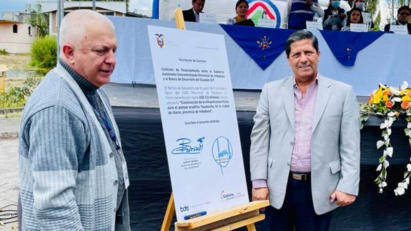 3.595.160 DÓLARES PARA CONSTRUIR EL PARQUE ACUÁTICO YUYUCOCHA DE IBARRA