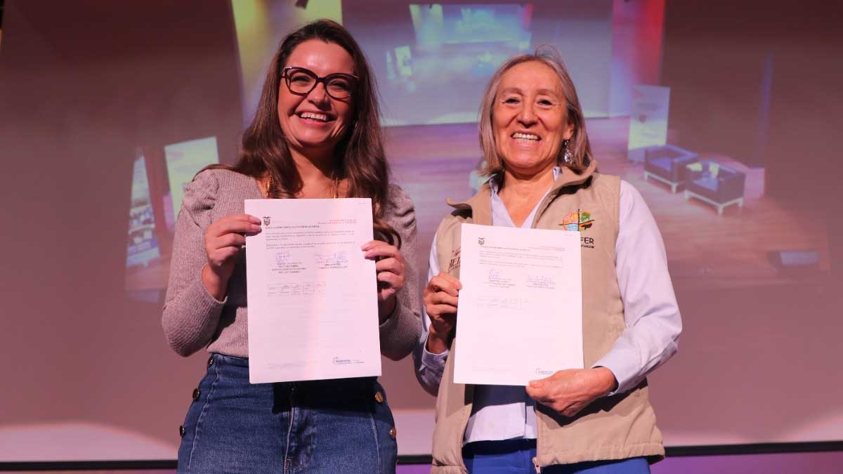 Durante el evento “Impulso Violeta de la EPS”, Heifer Ecuador firma convenio con el Instituto Nacional de Economía Popular y Solidaria