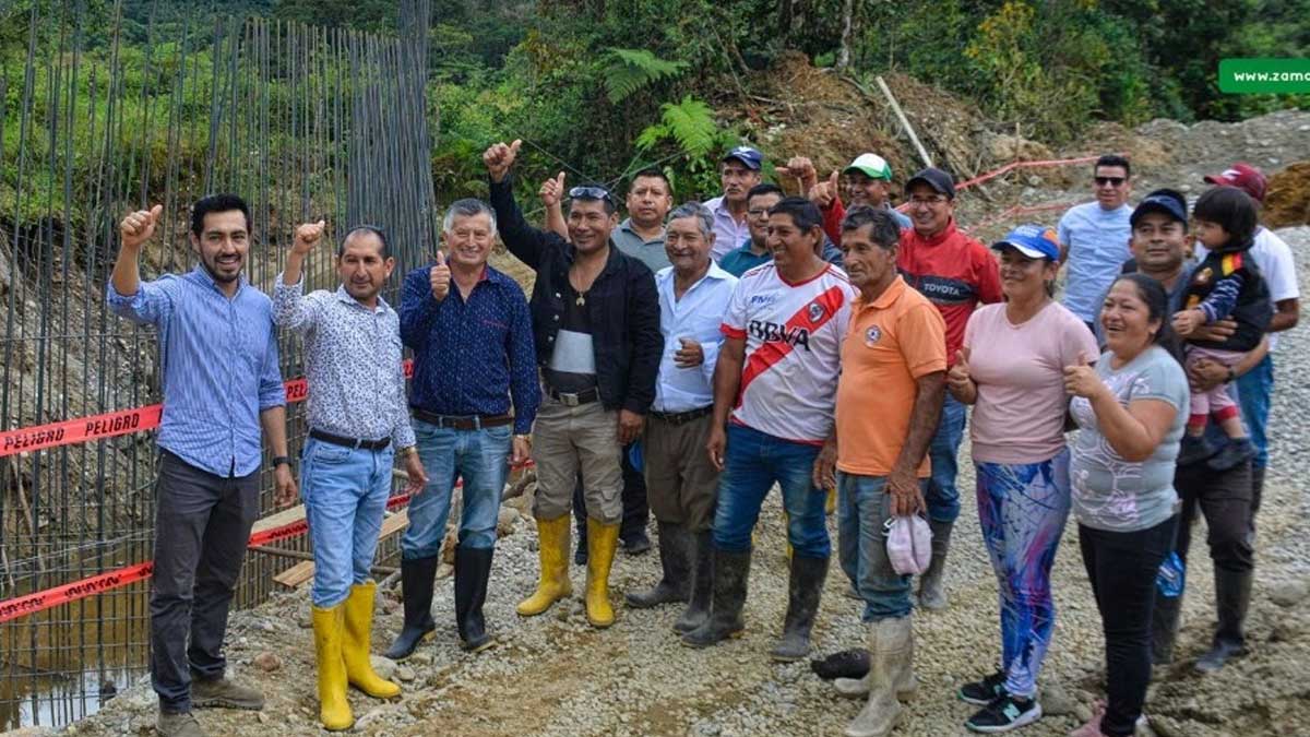 En la parroquia Bellavista inician trabajo de construcción de puente carrozable