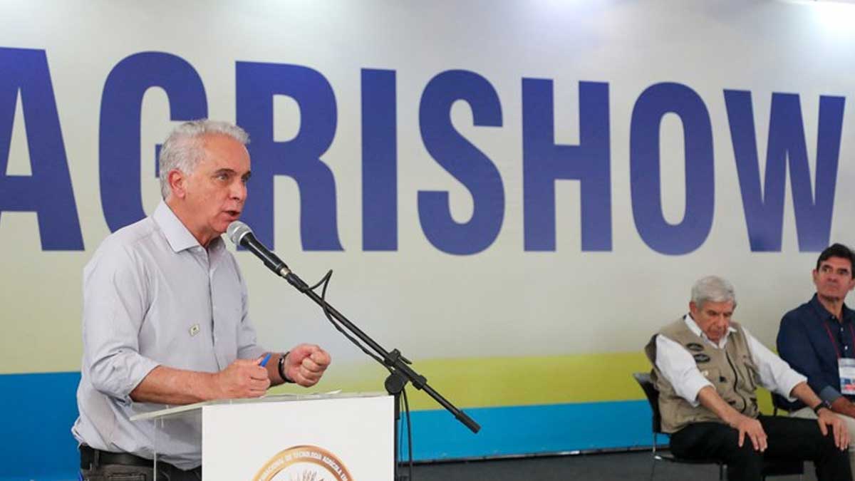 Ministro Marcos Montes destaca la fortaleza de productor rural en la apertura de Agrishow 2022