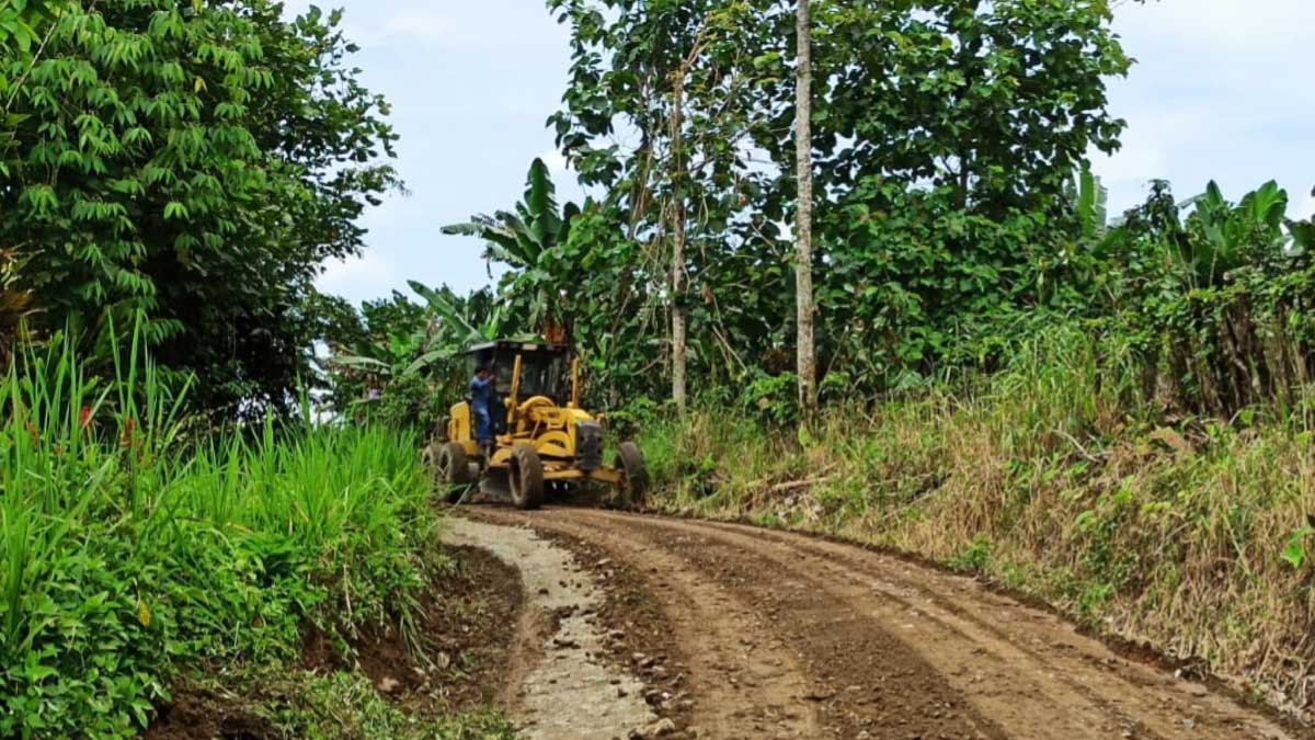Prefectura trabaja en la vía que conecta con varios recintos de la zona de Planificación 2