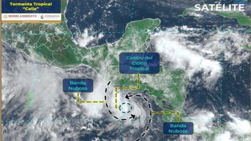 Se espera que la tormenta Celia deje fuertes lluvias en El Salvador, Guatemala y el sur de México