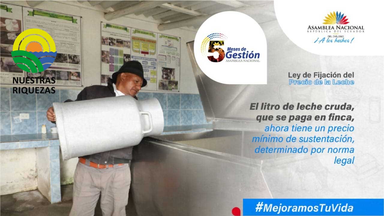 Los productores de leche tienen una ley que les protege 