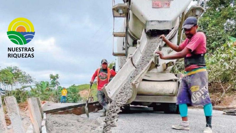 Avance de la vía Brazo Largo – Herrera tramo 2, en Quinindé 