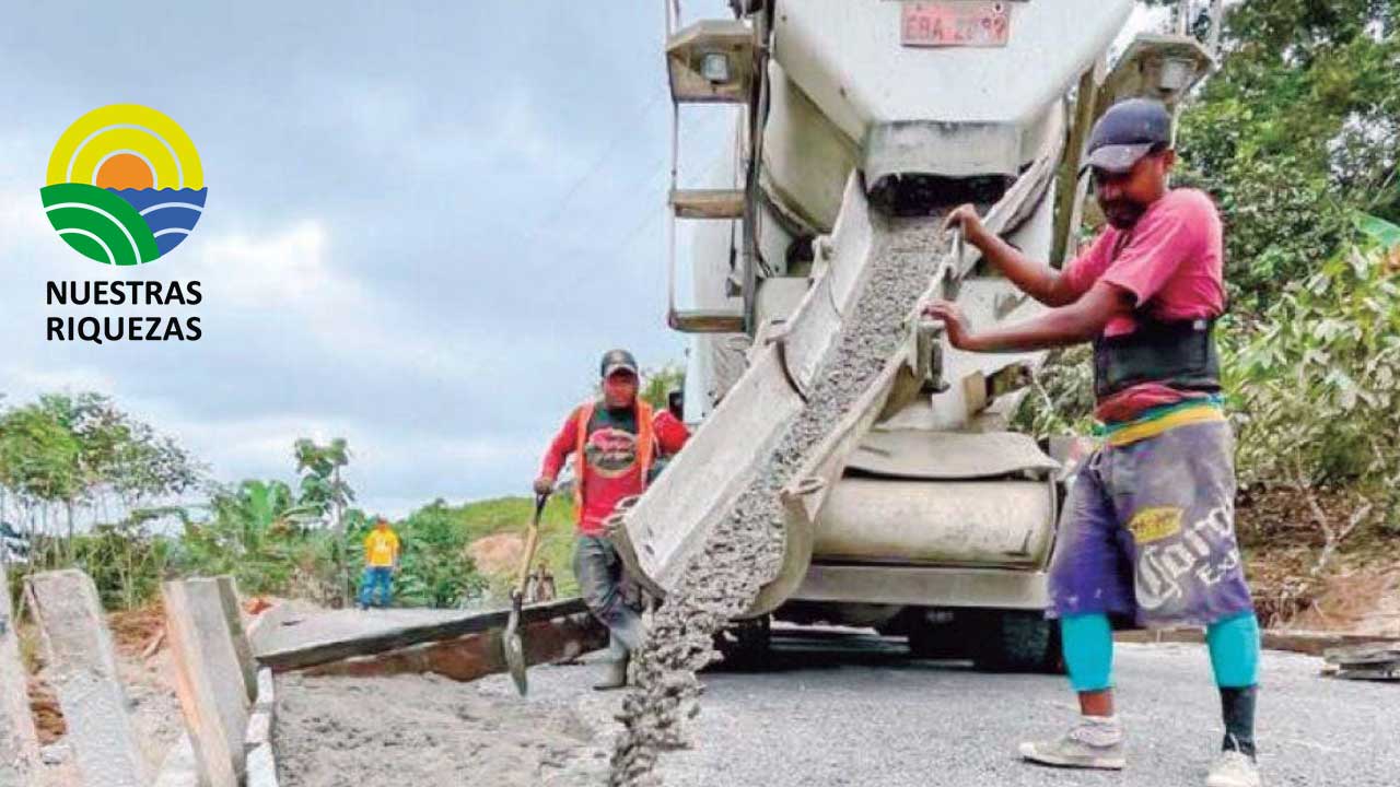 Avance de la vía Brazo Largo – Herrera tramo 2, en Quinindé 