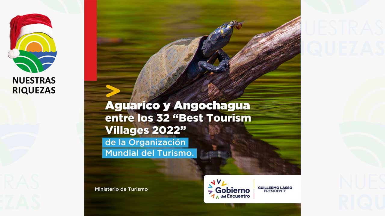 Dos sitios turísticos de Ecuador ganaron un reconocimiento de la Organización Mundial de Turismo 