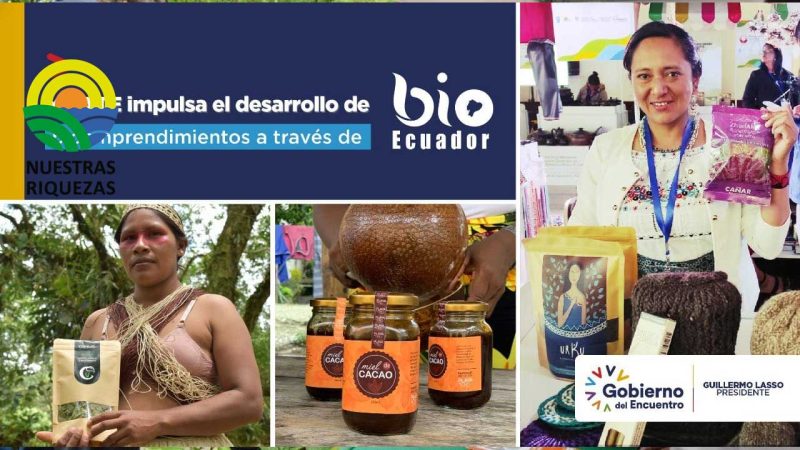 El Ministerio del Ambiente, Agua y Transición Ecológica impulsa el desarrollo de bioemprendimientos a través de BIOECUADOR 