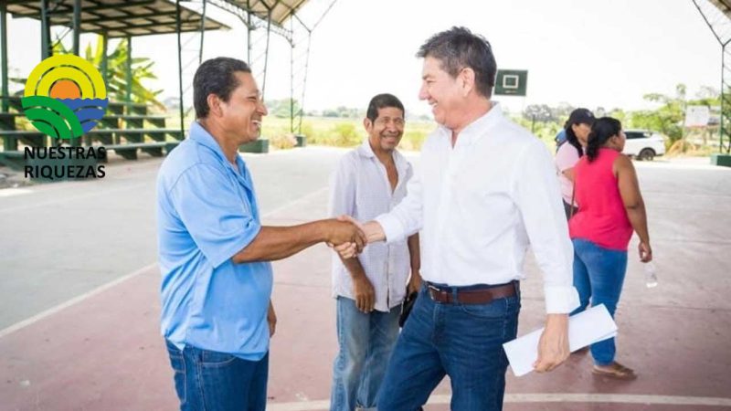 El prefecto Johnny Teràn continúa creando vías de conexión en toda la provincia. 