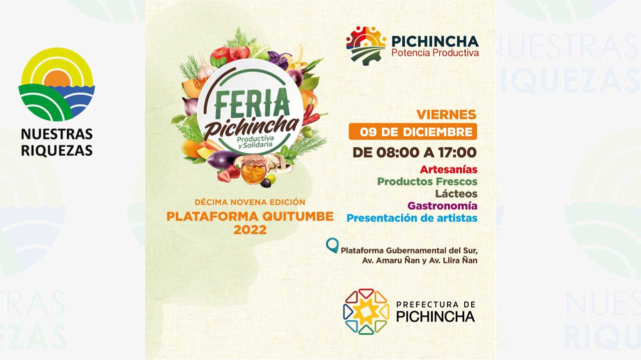 PREFCTURA DE PICHINCHA REALIZA FERIA DE PRODUCTOS. 