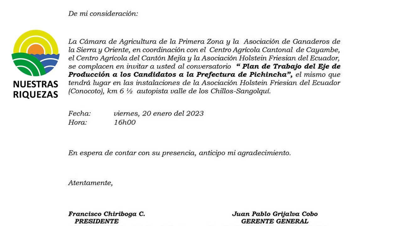 La asociación de ganaderos de la sierra y oriente realiza hoy viernes 20 de enero de 2023
