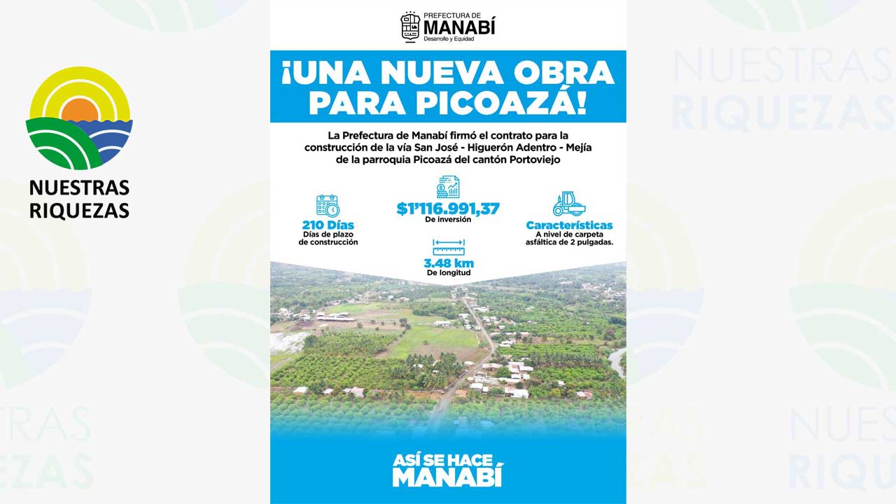 Manabí refuerza sus carreteras 