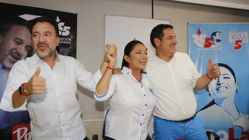 Paola Pabón tiene el 27,9% de los votos con el 99,5% de actas escrutadas