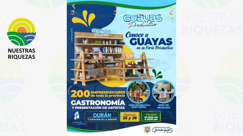Prefectura del Guayas impulsa la feria GUAYAS PRODUCTIVO!