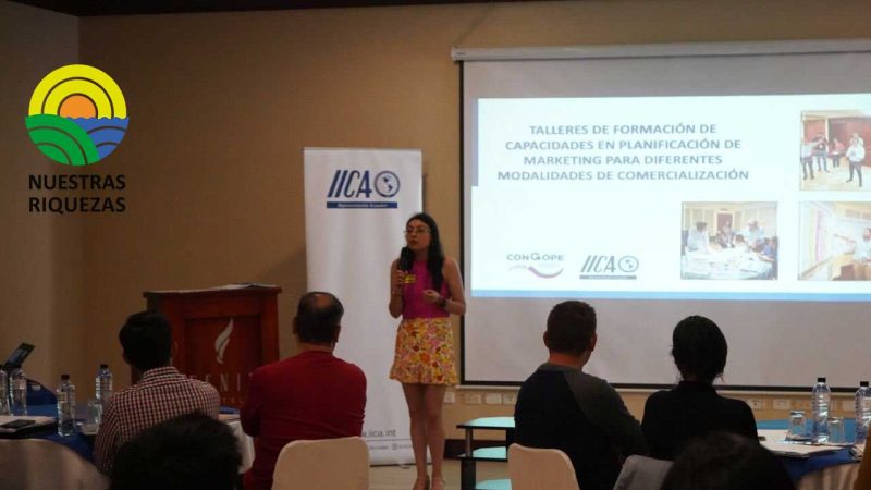 CONGOPE junto a IICA Ecuador ofrecen talleres de marketing