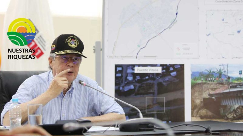 Gobierno gestionará recursos para mitigar los efectos de las lluvias en Los Ríos