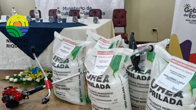 Productores de Azuay reciben insumos para fortalecer su producción