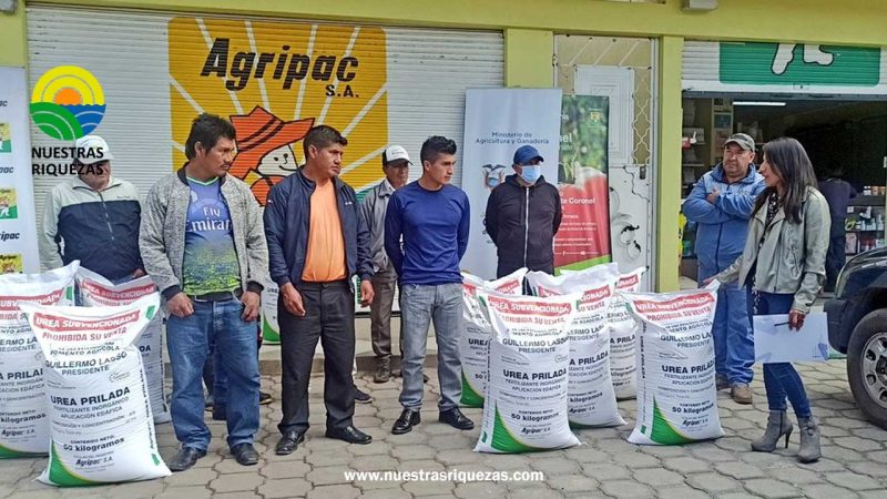 MAG entrega urea subvencionada a productores de Chambo