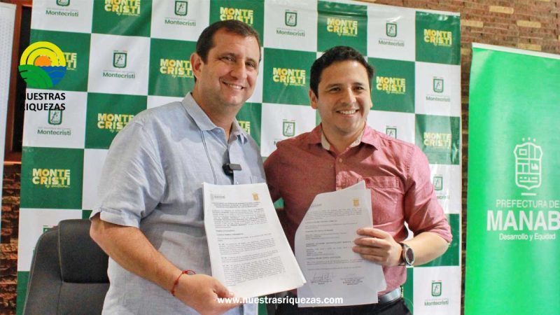 Municipio de Montecristi y Prefectura firman convenio marco de cooperación interinstitucional