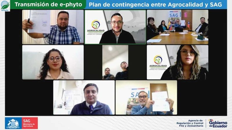 Agrocalidad y SAG Chile firman plan para garantizar la operación de la certificación electrónica