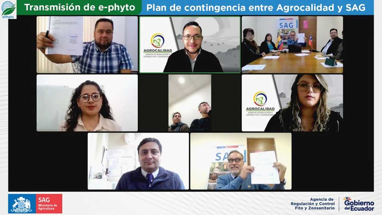 Agrocalidad y SAG Chile firman plan para garantizar la operación de la certificación electrónica