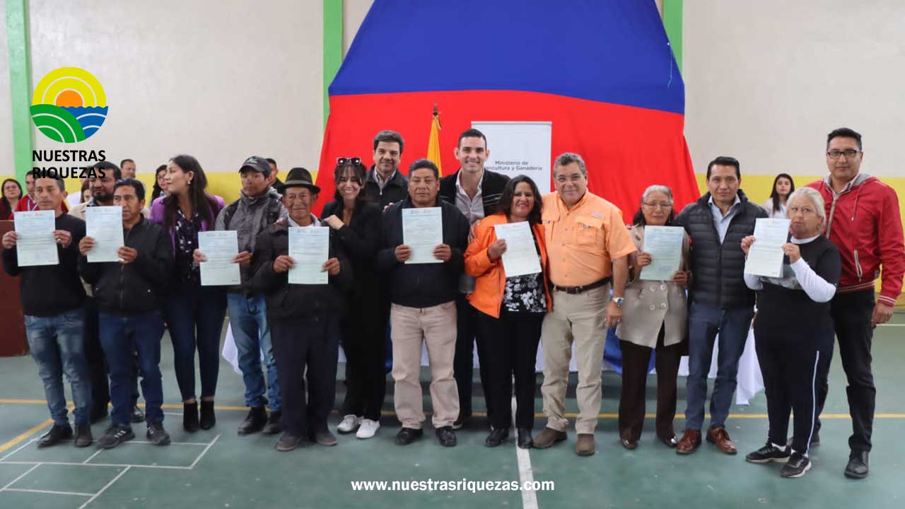 A más de 2 mil pequeños productores beneficia el MAG con entregas en Cotopaxi