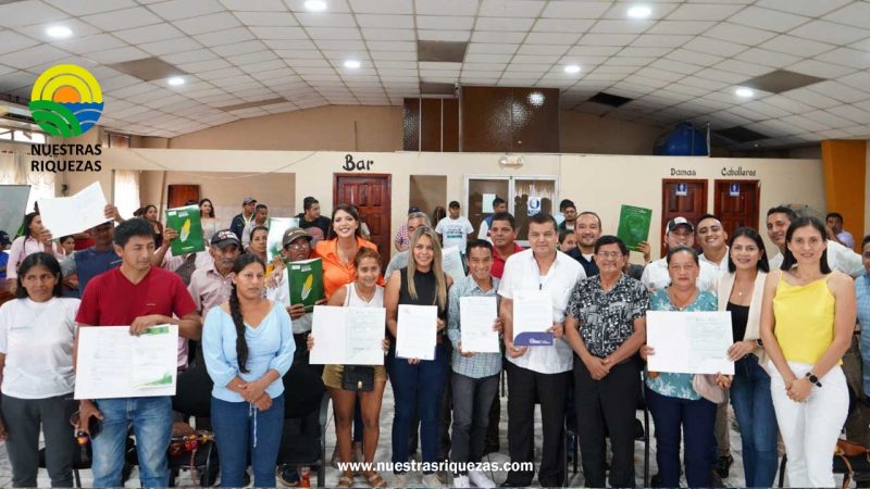 Los Ríos: MAG reafirma su compromiso con la población rural con la entrega de más de 2 mil títulos de tierra