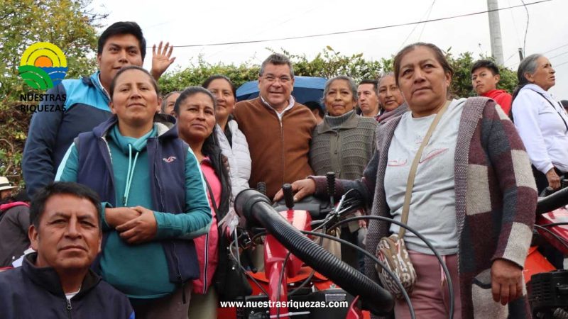 MAG beneficia a más de 3 mil productores con la entrega maquinaria e insumos en Tungurahua