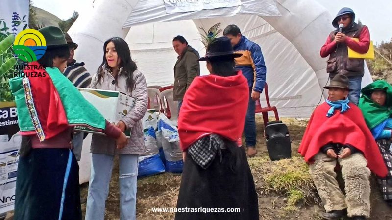 Más de 250 productores de chocho se benefician con paquetes fitosanitarios subvencionados del MAG