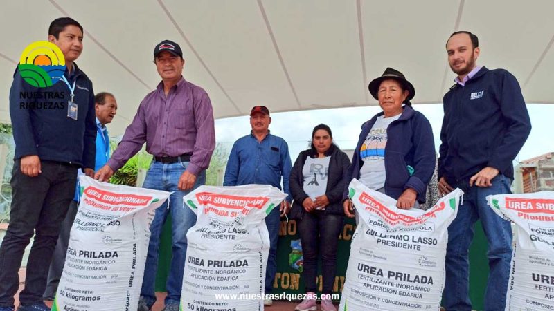 Casi 5 mil sacos de urea subvencionada benefician a productores de Chimborazo