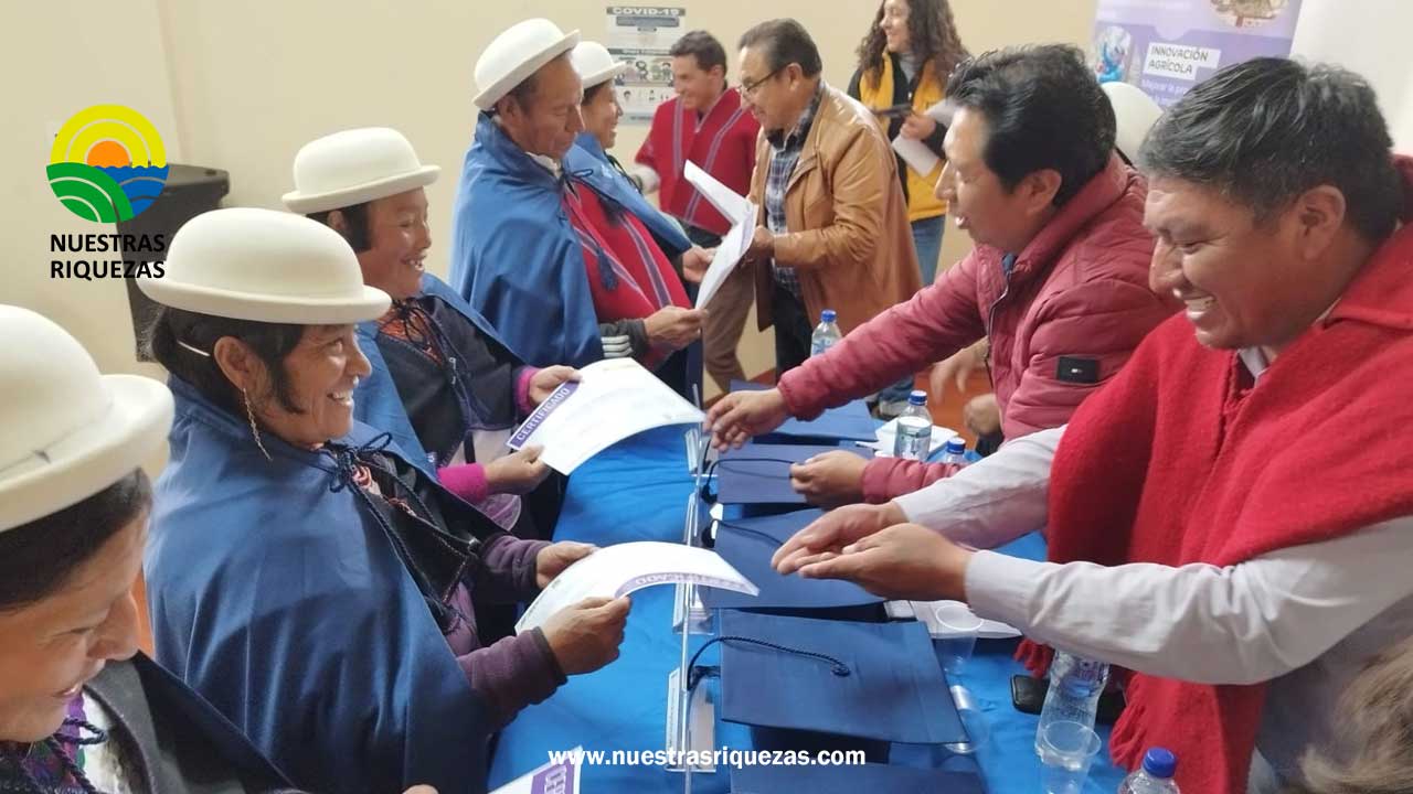 31 productores de Pilahuín se capacitan en producción agroecológica