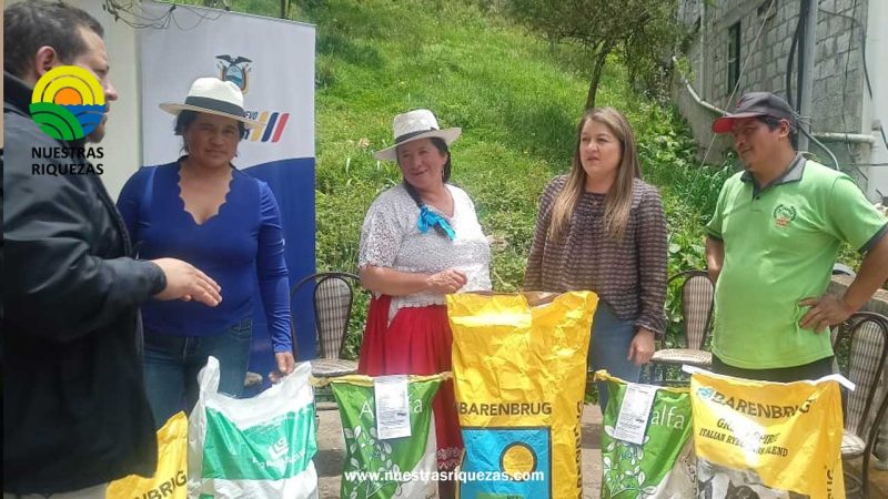 Con kits de semillas se mejorarán pastos en Chordeleg
