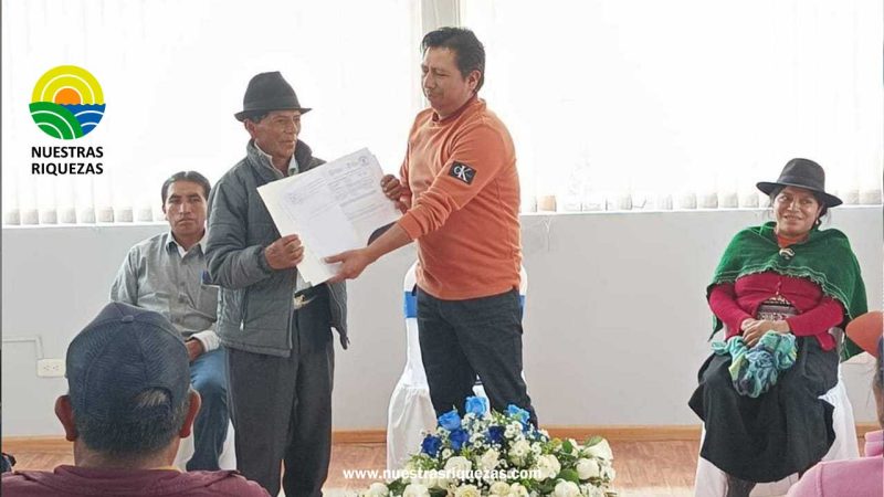 105 títulos de propiedad de tierras se entregan en Tungurahua