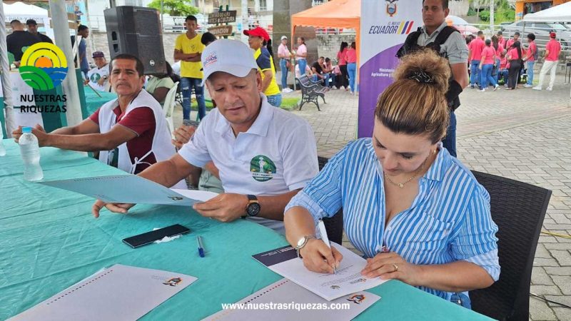 MAG firma convenio con el cantón Rioverde para fortalecer las actividades agrícolas