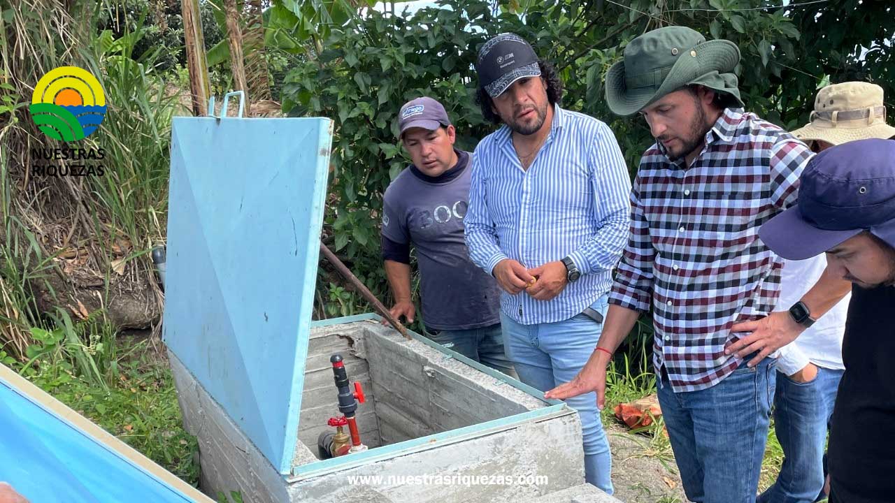 Autoridades del MAG verifican avances del subproyecto de riego parcelario tecnificado «El Verdún»