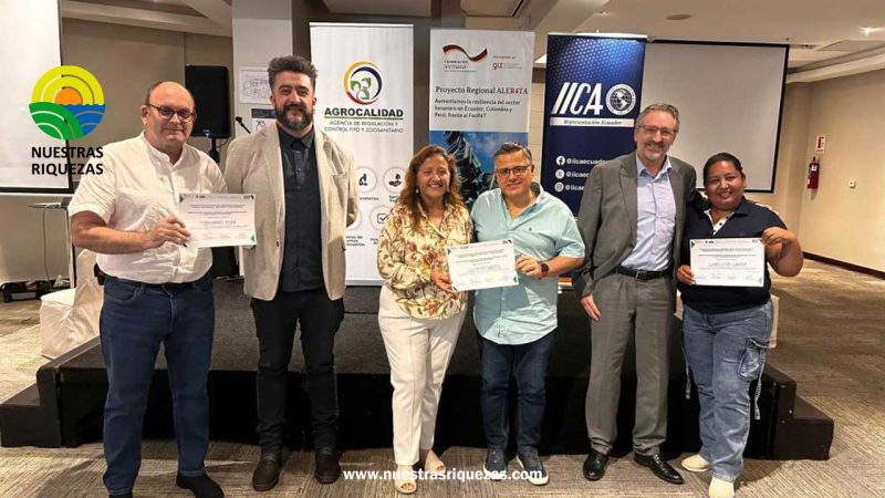 CASI UN CENTENAR DE PRODUCTORES DE BANANO Y PLÁTANO DE ECUADOR SE CAPACITAN EN PREVENCIÓN Y CONTROL DE PLAGAS EN PROYECTO DE GIZ Y EL IICA